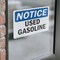 Signmission Used Gasoline OSHA Notice Sign, Vinyl Decal, 10in W x 7in L, 2PK OS-2PACK-NS-D-710-L-18829 - alternate 2